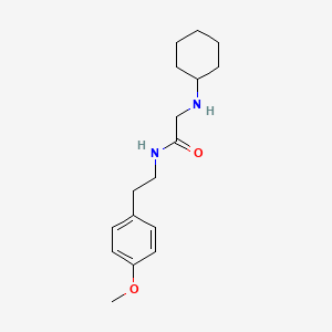 molecular formula C17H26N2O2 B7533711 2-(cyclohexylamino)-N-[2-(4-methoxyphenyl)ethyl]acetamide 
