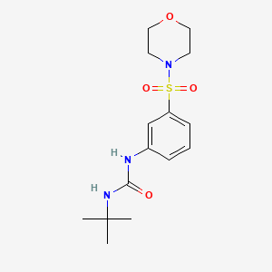 molecular formula C15H23N3O4S B7533753 1-Tert-butyl-3-(3-morpholin-4-ylsulfonylphenyl)urea 