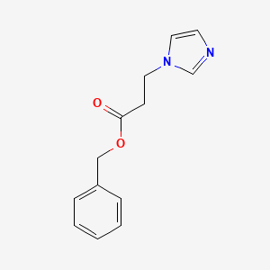 molecular formula C13H14N2O2 B7533783 Benzyl 3-imidazol-1-ylpropanoate 