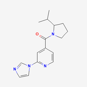 molecular formula C16H20N4O B7533896 (2-Imidazol-1-ylpyridin-4-yl)-(2-propan-2-ylpyrrolidin-1-yl)methanone 
