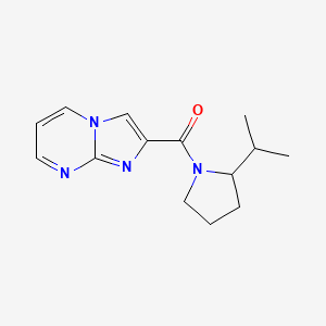 molecular formula C14H18N4O B7533899 Imidazo[1,2-a]pyrimidin-2-yl-(2-propan-2-ylpyrrolidin-1-yl)methanone 