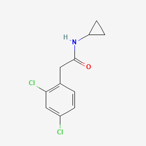 molecular formula C11H11Cl2NO B7533945 N-cyclopropyl-2-(2,4-dichlorophenyl)acetamide 