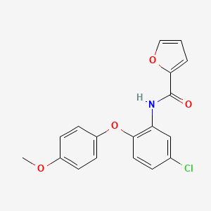 molecular formula C18H14ClNO4 B7533957 N-[5-chloro-2-(4-methoxyphenoxy)phenyl]furan-2-carboxamide 