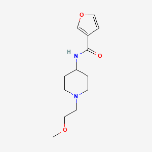 molecular formula C13H20N2O3 B7534000 N-[1-(2-methoxyethyl)piperidin-4-yl]furan-3-carboxamide 