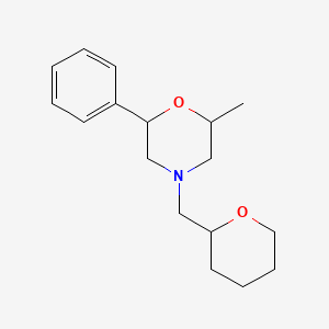molecular formula C17H25NO2 B7534016 2-Methyl-4-(oxan-2-ylmethyl)-6-phenylmorpholine 