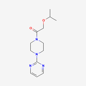 molecular formula C13H20N4O2 B7534032 2-Propan-2-yloxy-1-(4-pyrimidin-2-ylpiperazin-1-yl)ethanone 