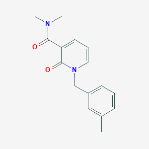 molecular formula C16H18N2O2 B7534099 N,N-dimethyl-1-[(3-methylphenyl)methyl]-2-oxopyridine-3-carboxamide 