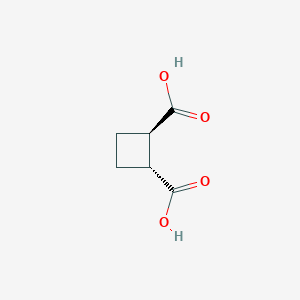 molecular formula C6H8O4 B075341 反式-环丁烷-1,2-二甲酸 CAS No. 1124-13-6