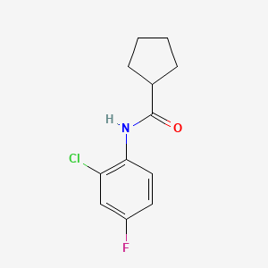 N-(2-chloro-4-fluorophenyl)cyclopentanecarboxamide