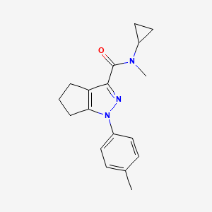 N-cyclopropyl-N-methyl-1-(4-methylphenyl)-5,6-dihydro-4H-cyclopenta[c]pyrazole-3-carboxamide