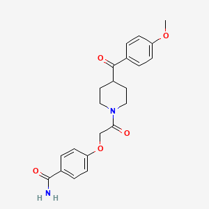 4-[2-[4-(4-Methoxybenzoyl)piperidin-1-yl]-2-oxoethoxy]benzamide