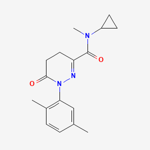 N-cyclopropyl-1-(2,5-dimethylphenyl)-N-methyl-6-oxo-4,5-dihydropyridazine-3-carboxamide