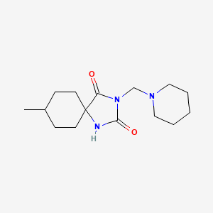 8-Methyl-3-(piperidin-1-ylmethyl)-1,3-diazaspiro[4.5]decane-2,4-dione