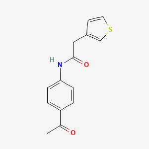 N-(4-acetylphenyl)-2-thiophen-3-ylacetamide