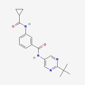 N-(2-tert-butylpyrimidin-5-yl)-3-(cyclopropanecarbonylamino)benzamide