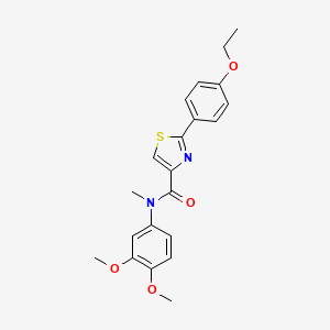 N-(3,4-dimethoxyphenyl)-2-(4-ethoxyphenyl)-N-methyl-1,3-thiazole-4-carboxamide