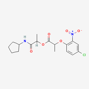 [1-(Cyclopentylamino)-1-oxopropan-2-yl] 2-(4-chloro-2-nitrophenoxy)propanoate