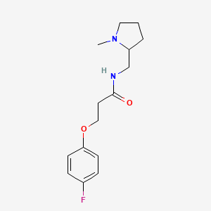 3-(4-fluorophenoxy)-N-[(1-methylpyrrolidin-2-yl)methyl]propanamide