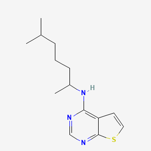 N-(6-methylheptan-2-yl)thieno[2,3-d]pyrimidin-4-amine