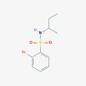 molecular formula C10H14BrNO2S B7534435 2-bromo-N-butan-2-ylbenzenesulfonamide 