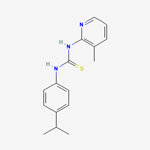 molecular formula C16H19N3S B7534749 1-(3-Methylpyridin-2-yl)-3-(4-propan-2-ylphenyl)thiourea 