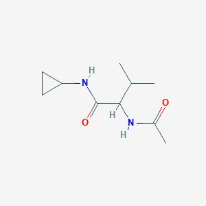 molecular formula C10H18N2O2 B7534792 2-acetamido-N-cyclopropyl-3-methylbutanamide 