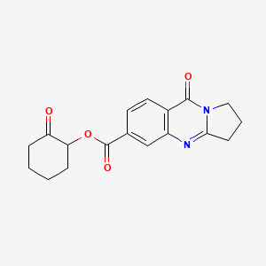 molecular formula C18H18N2O4 B7534830 (2-oxocyclohexyl) 9-oxo-2,3-dihydro-1H-pyrrolo[2,1-b]quinazoline-6-carboxylate 