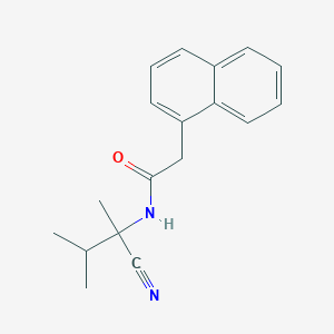 molecular formula C18H20N2O B7534898 N-(1-cyano-1,2-dimethylpropyl)-2-(naphthalen-1-yl)acetamide 
