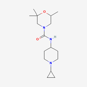 N-(1-cyclopropylpiperidin-4-yl)-2,2,6-trimethylmorpholine-4-carboxamide