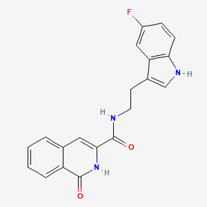 molecular formula C20H16FN3O2 B7535256 N-[2-(5-fluoro-1H-indol-3-yl)ethyl]-1-oxo-2H-isoquinoline-3-carboxamide 