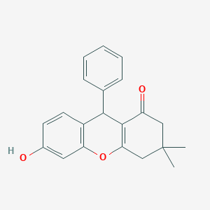 molecular formula C21H20O3 B7535262 6-hydroxy-3,3-dimethyl-9-phenyl-2,3,4,9-tetrahydro-1H-xanthen-1-one 