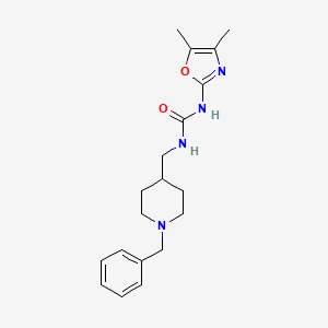 1-[(1-Benzylpiperidin-4-yl)methyl]-3-(4,5-dimethyl-1,3-oxazol-2-yl)urea