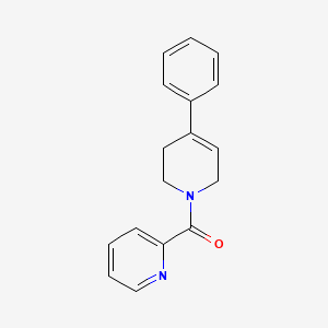 molecular formula C17H16N2O B7535591 (4-phenyl-3,6-dihydro-2H-pyridin-1-yl)-pyridin-2-ylmethanone 