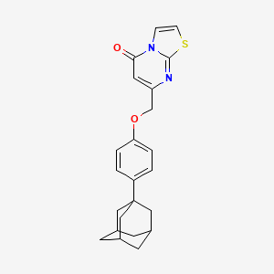 molecular formula C23H24N2O2S B7535623 7-[[4-(1-Adamantyl)phenoxy]methyl]-[1,3]thiazolo[3,2-a]pyrimidin-5-one 