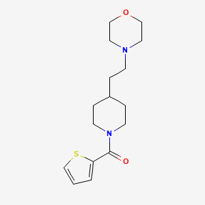 molecular formula C16H24N2O2S B7535740 [4-(2-Morpholin-4-ylethyl)piperidin-1-yl]-thiophen-2-ylmethanone 