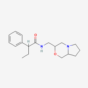 N-(3,4,6,7,8,8a-hexahydro-1H-pyrrolo[2,1-c][1,4]oxazin-3-ylmethyl)-2-phenylbutanamide