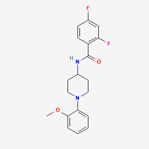 molecular formula C19H20F2N2O2 B7536159 2,4-difluoro-N-[1-(2-methoxyphenyl)piperidin-4-yl]benzamide 
