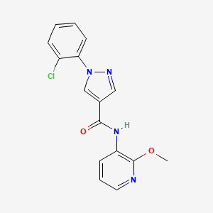 1-(2-chlorophenyl)-N-(2-methoxypyridin-3-yl)pyrazole-4-carboxamide