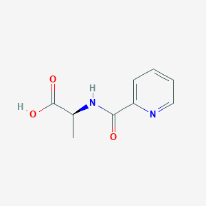 molecular formula C9H10N2O3 B7536477 (2S)-2-(pyridine-2-carbonylamino)propanoic acid 