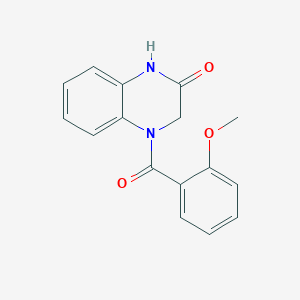 molecular formula C16H14N2O3 B7536499 4-(2-methoxybenzoyl)-3,4-dihydro-2(1H)-quinoxalinone 