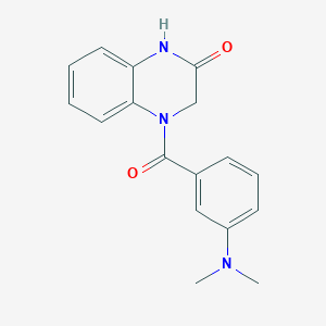molecular formula C17H17N3O2 B7536514 4-[3-(Dimethylamino)benzoyl]-1,3-dihydroquinoxalin-2-one 