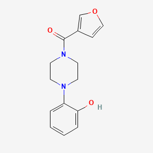 molecular formula C15H16N2O3 B7536525 Furan-3-yl-[4-(2-hydroxyphenyl)piperazin-1-yl]methanone 