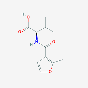 molecular formula C11H15NO4 B7536535 (2R)-3-methyl-2-[(2-methylfuran-3-carbonyl)amino]butanoic acid 
