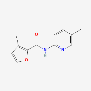 molecular formula C12H12N2O2 B7536545 3-methyl-N-(5-methylpyridin-2-yl)furan-2-carboxamide 