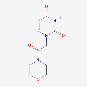 molecular formula C10H13N3O4 B7536612 1-(2-Morpholino-2-oxoethyl)pyrimidine-2,4(1H,3H)-dione 