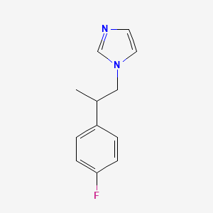 molecular formula C12H13FN2 B7536696 1-[2-(4-Fluorophenyl)propyl]imidazole 