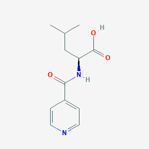 molecular formula C12H16N2O3 B7536738 (2S)-4-methyl-2-(pyridine-4-carbonylamino)pentanoic acid 