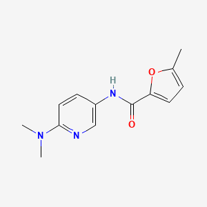 molecular formula C13H15N3O2 B7536765 N-[6-(dimethylamino)pyridin-3-yl]-5-methylfuran-2-carboxamide 