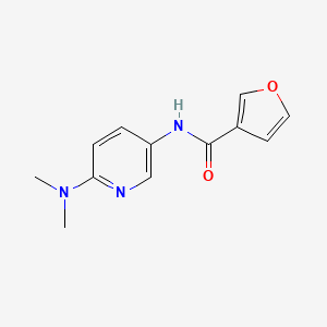 molecular formula C12H13N3O2 B7536800 N-[6-(dimethylamino)pyridin-3-yl]furan-3-carboxamide 