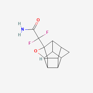 molecular formula C13H13F2NO2 B7536810 2,2-Difluoro-2-(5-oxahexacyclo[5.4.1.02,6.03,10.04,8.09,12]dodecan-4-yl)acetamide 